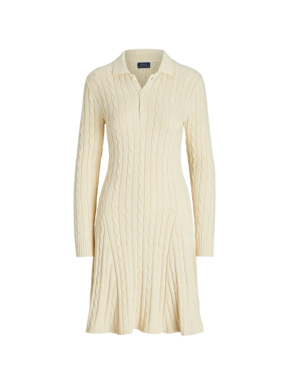 Polo Ralph Lauren cable-knit midi dress - Nude