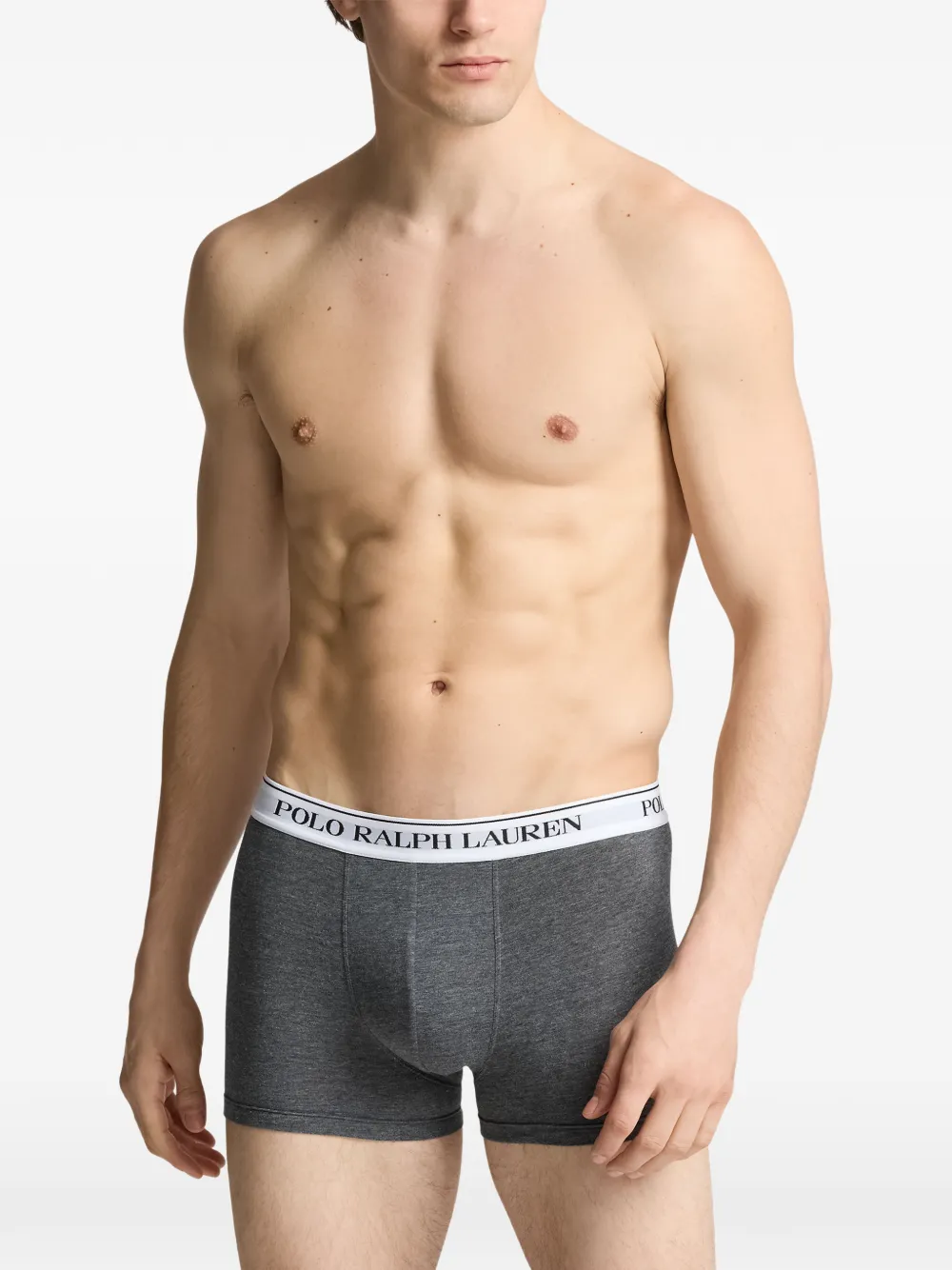 Polo Ralph Lauren Drie boxershorts met logoband Grijs