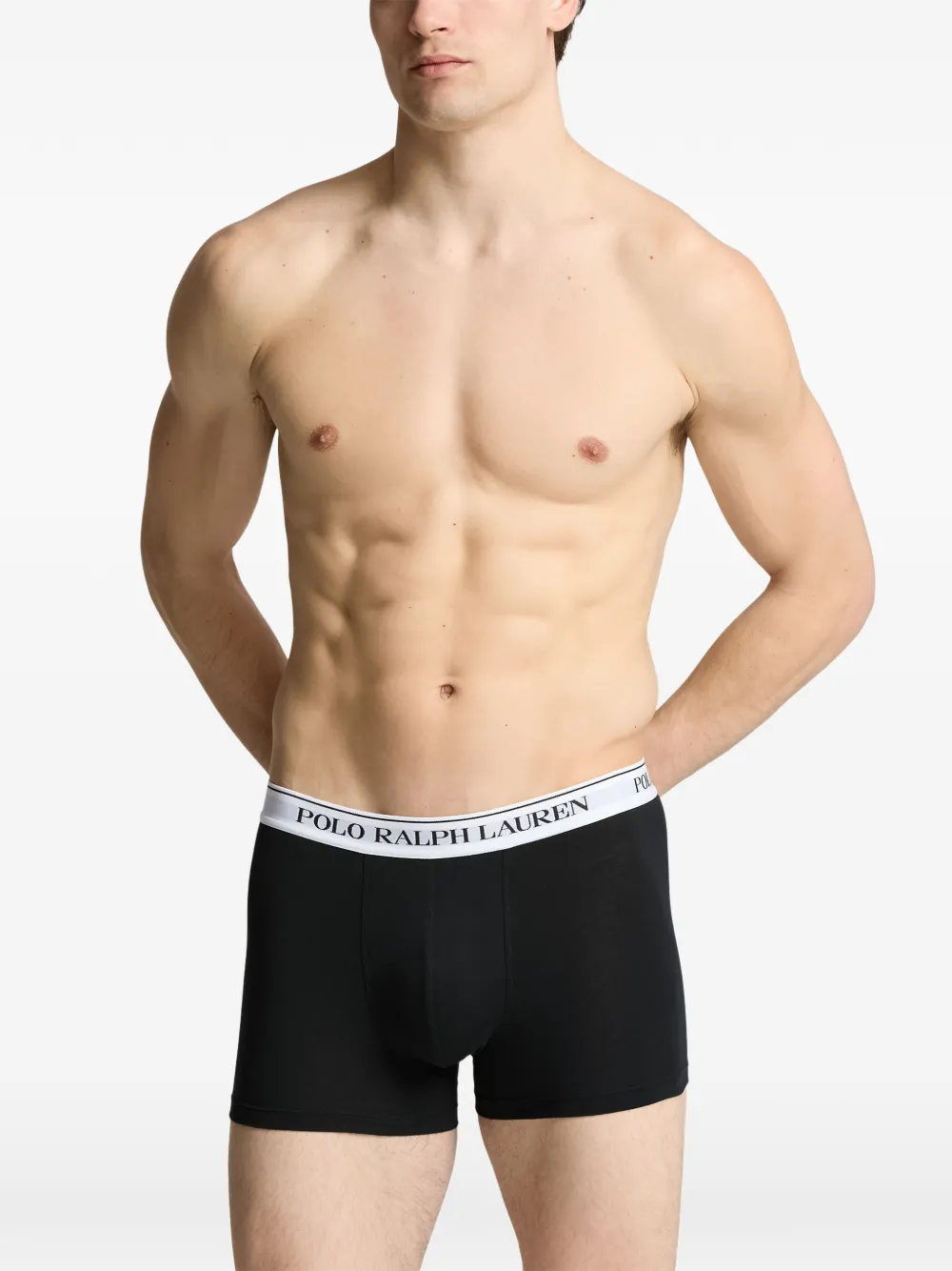 Polo Ralph Lauren Drie boxershorts met logoband Grijs