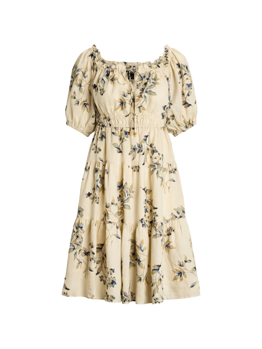 Polo Ralph Lauren floral tiered midi dress - Toni neutri