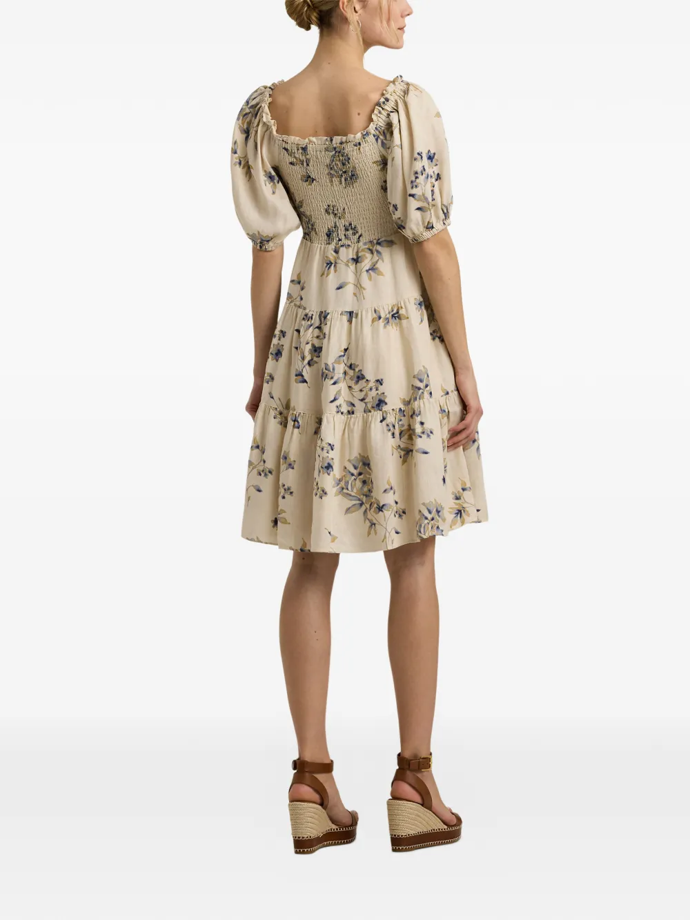 Polo Ralph Lauren Gelaagde midi-jurk Beige