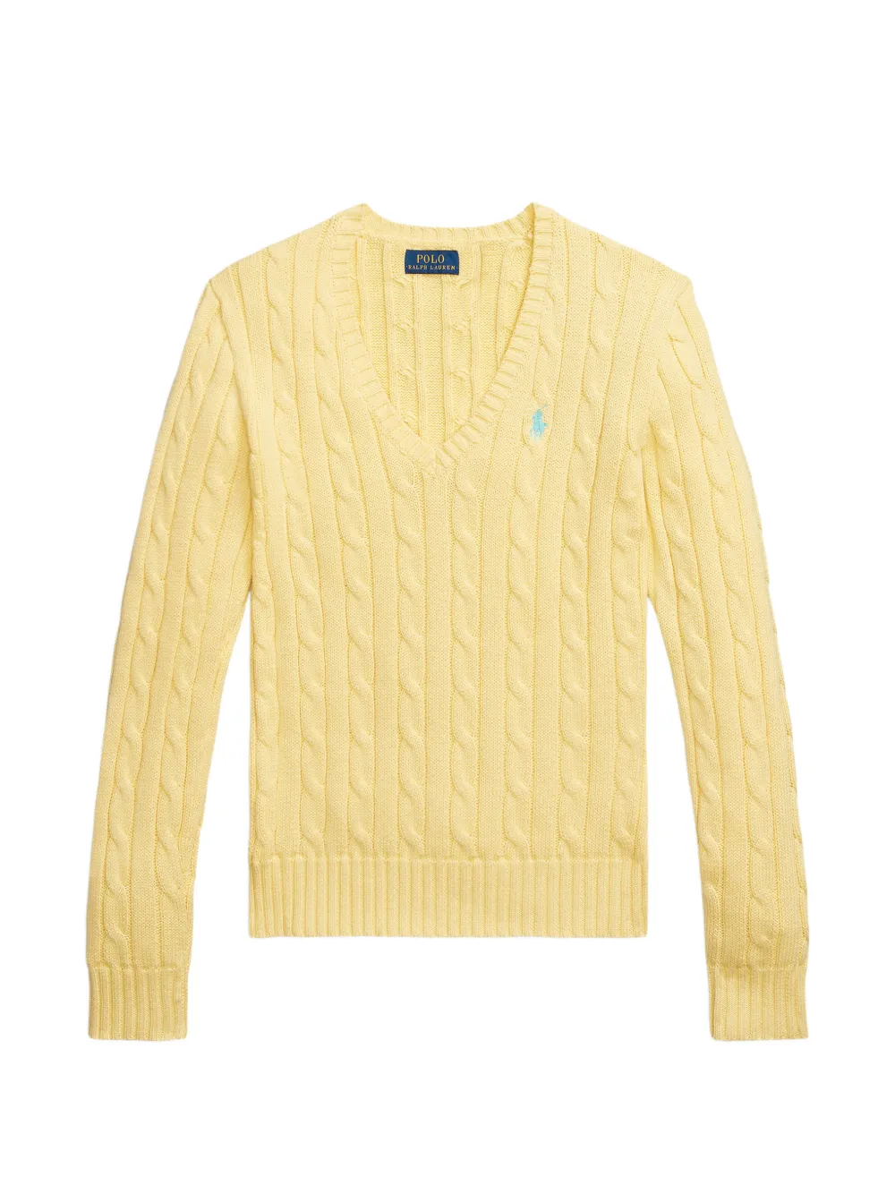 Polo Ralph Lauren cable-knit V-neck jumper - Giallo