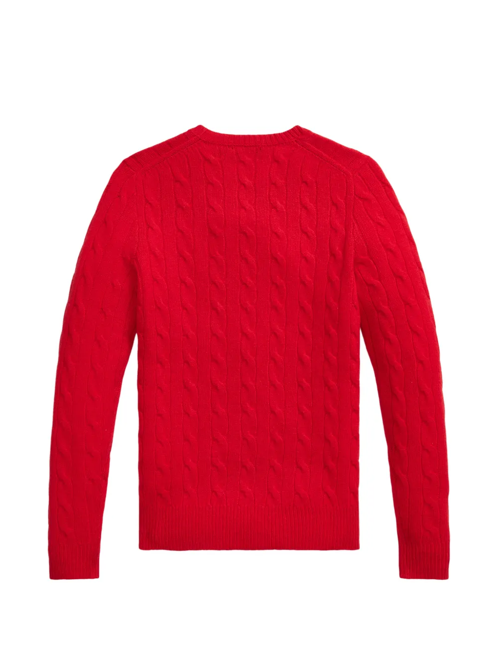 Polo Ralph Lauren Kabelgebreide trui met ronde hals Rood