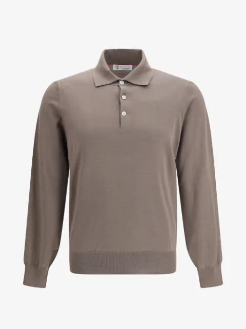Brunello Cucinelli long-sleeve polo shirt