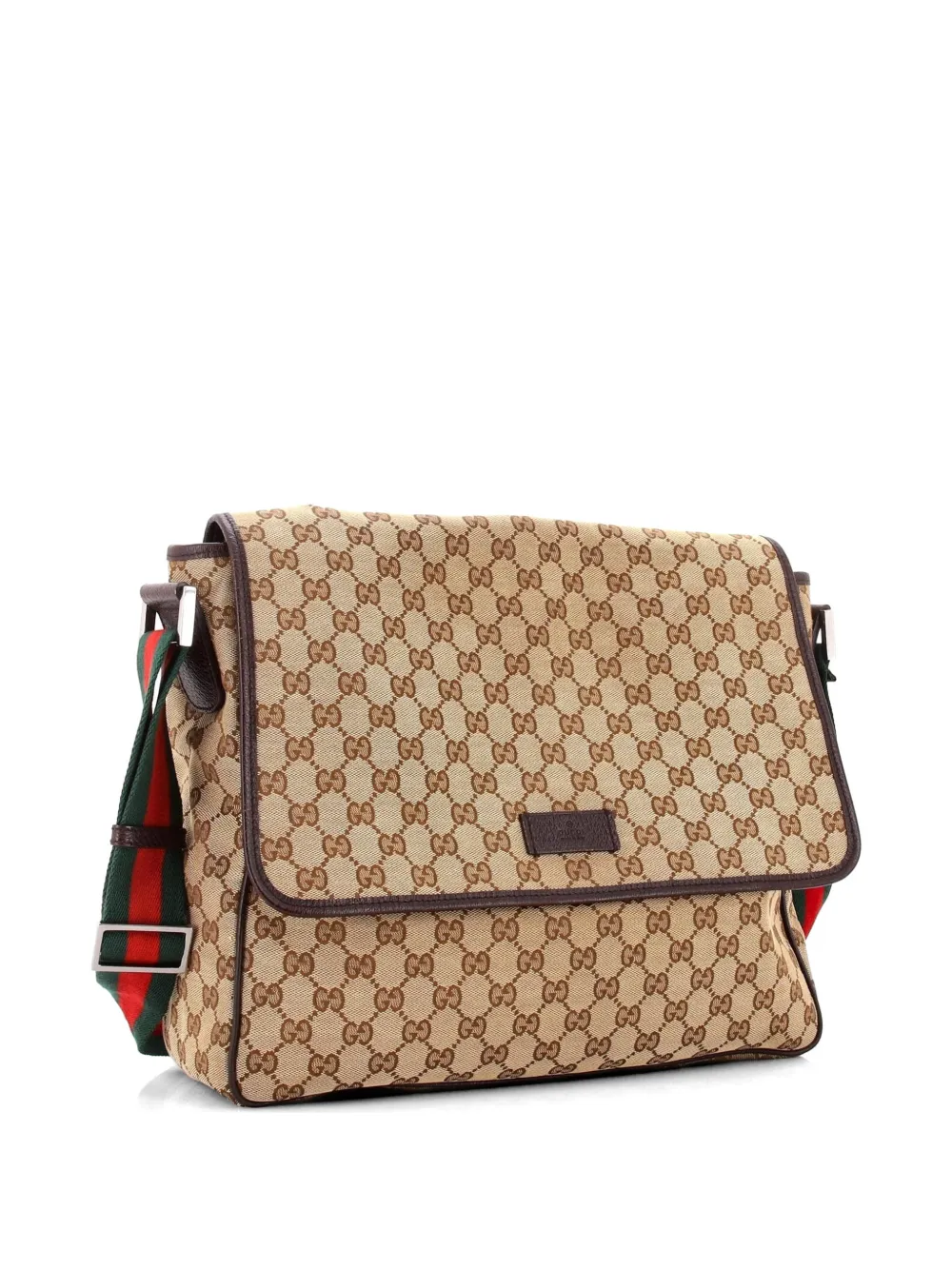 Web Strap Flap Messenger GG Canvas Medium crossbody bag