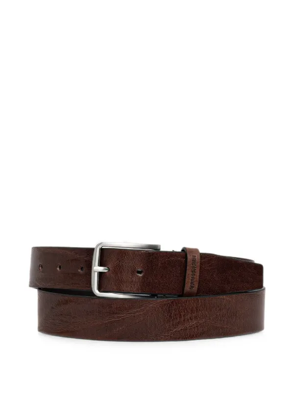 Trussardi logo-engraved buckle-fastening Belt | Brown | FARFETCH display picture 1
