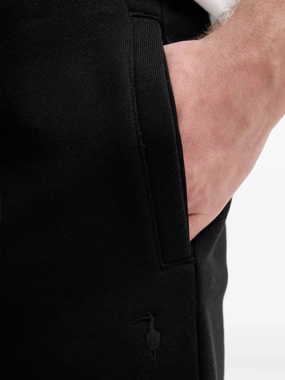 Trussardi Shorts met geborduurd logo Zwart