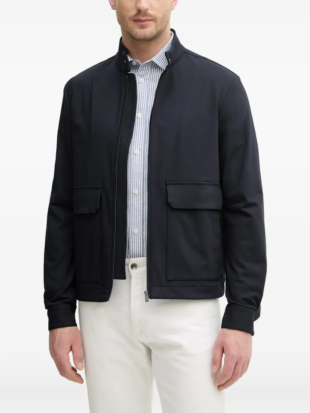 Trussardi zip-up jacket - Blu