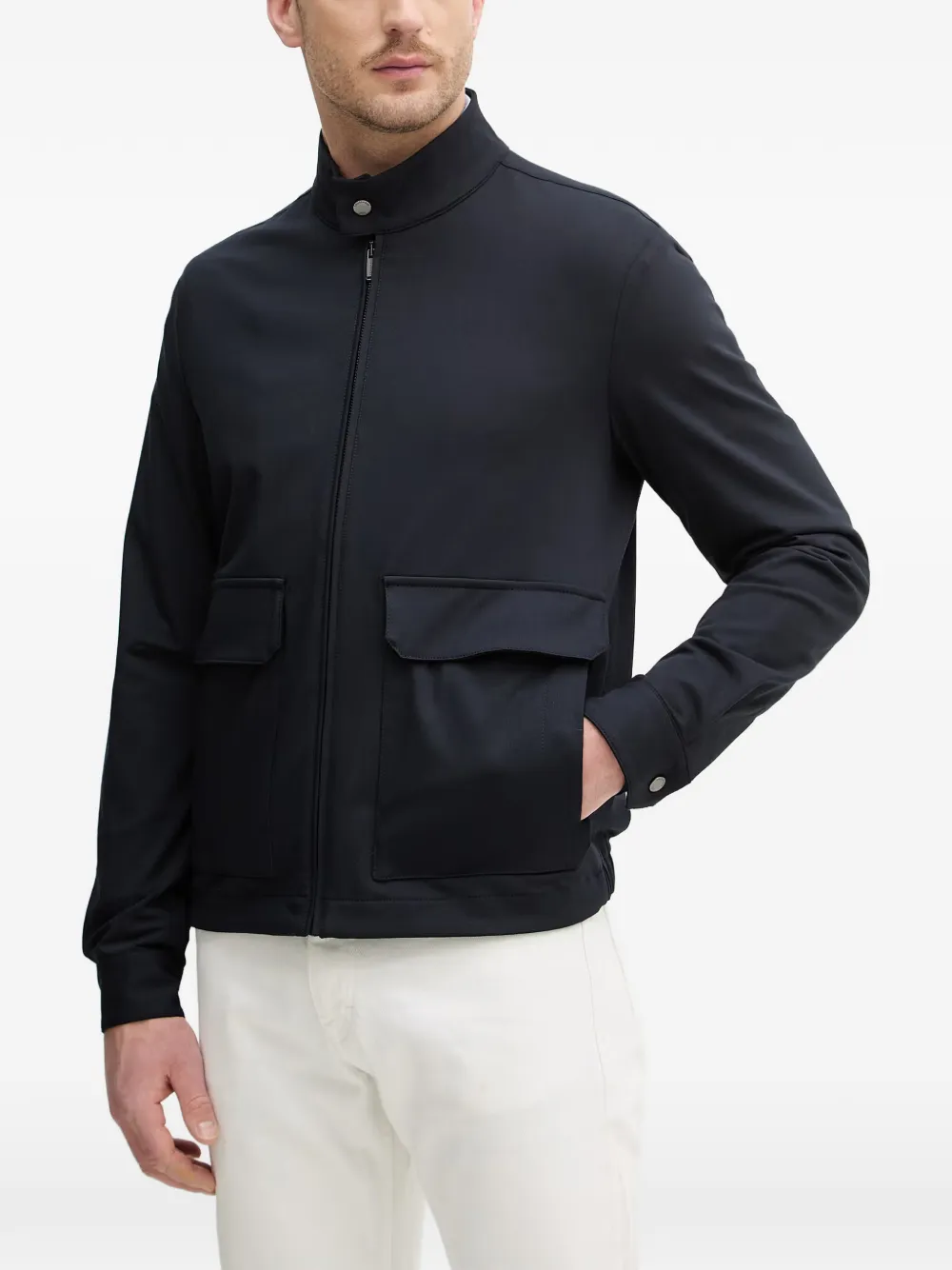 Trussardi zip-up jacket Blauw