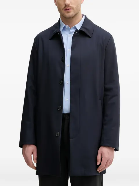 Trussardi collared buttoned coat