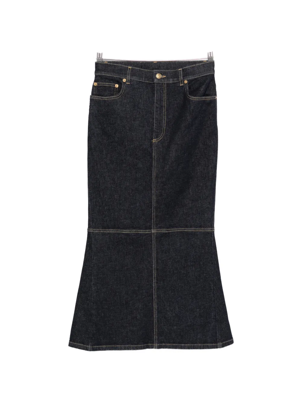 Moschino panelled flared skirt - Blu