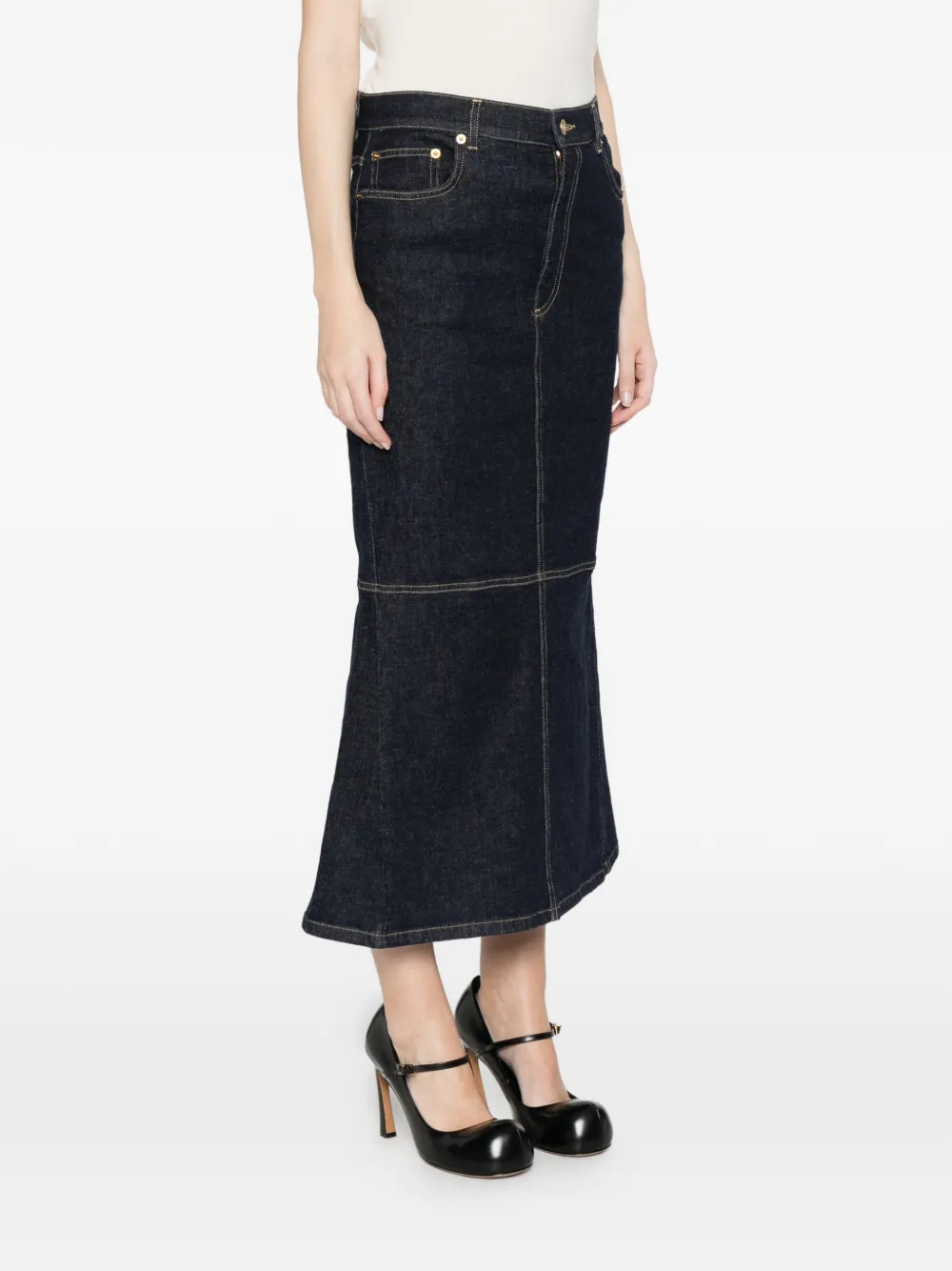 Moschino Stretch denim rok Blauw