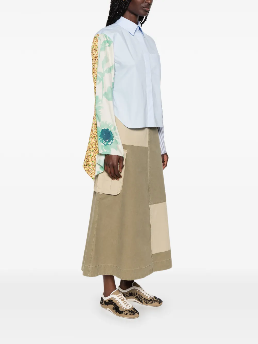 Moschino Overhemd met vlakken en lange mouwen Blauw