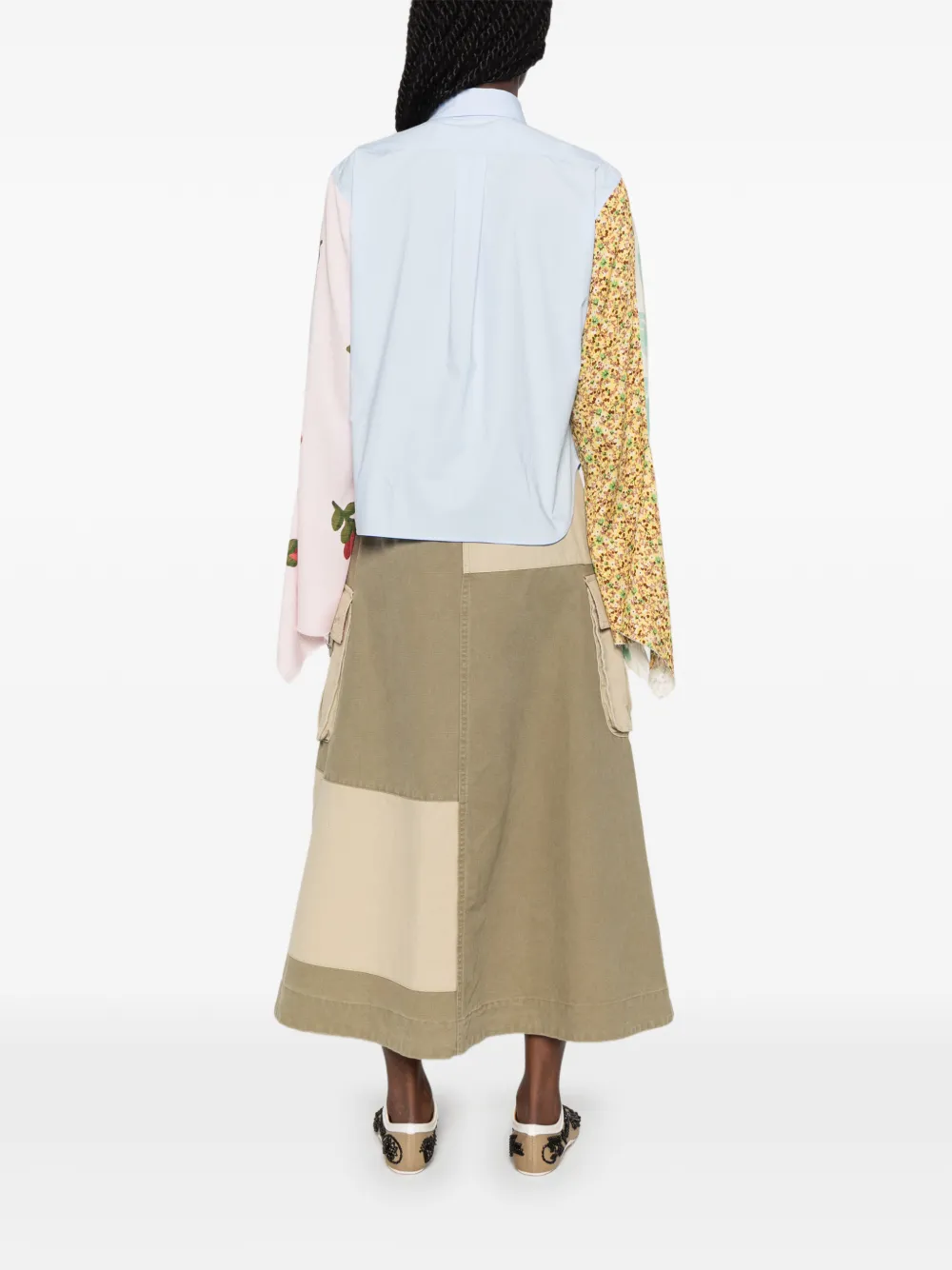 Moschino Overhemd met vlakken en lange mouwen Blauw