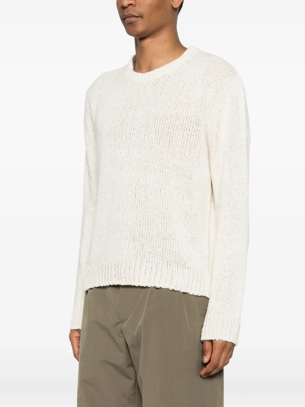  The Row Crew-neck Knitted Sweater - Neutrals 