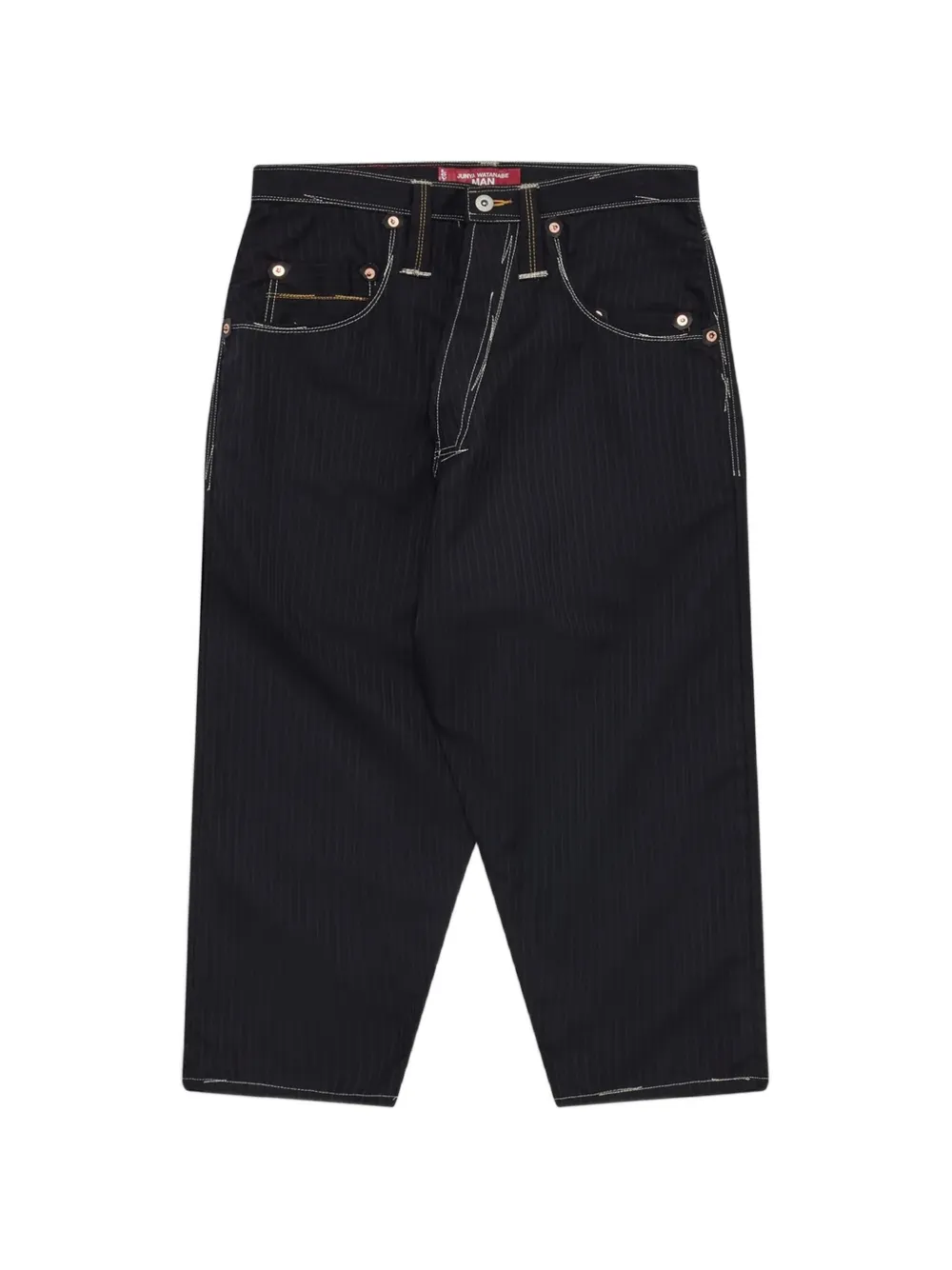 Junya Watanabe MAN x Levi´s pinstripe contrast-stitch jeans - Blu