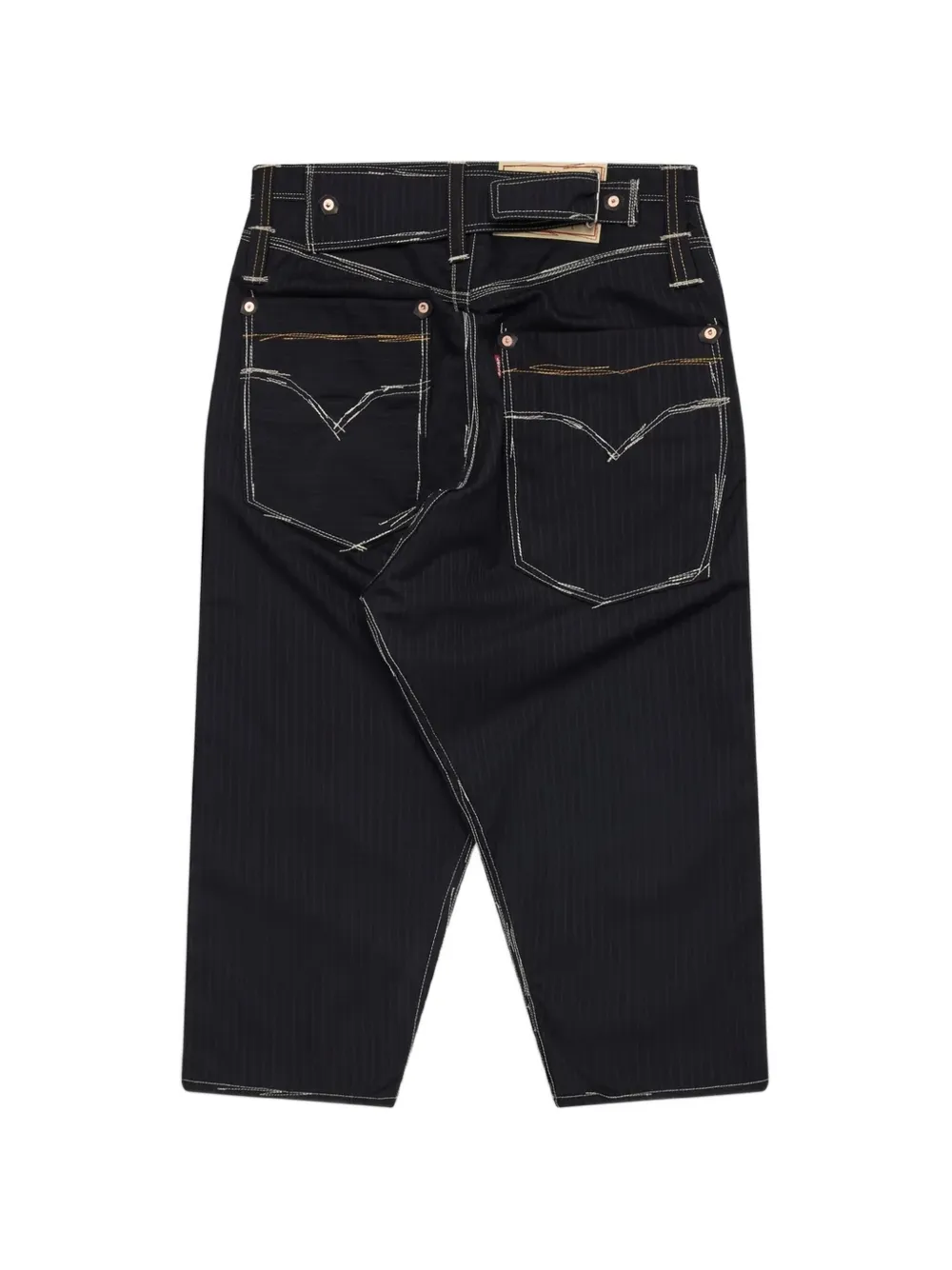 Junya Watanabe MAN x Levi's jeans met krijtstreep en contrasterend stiksel Blauw