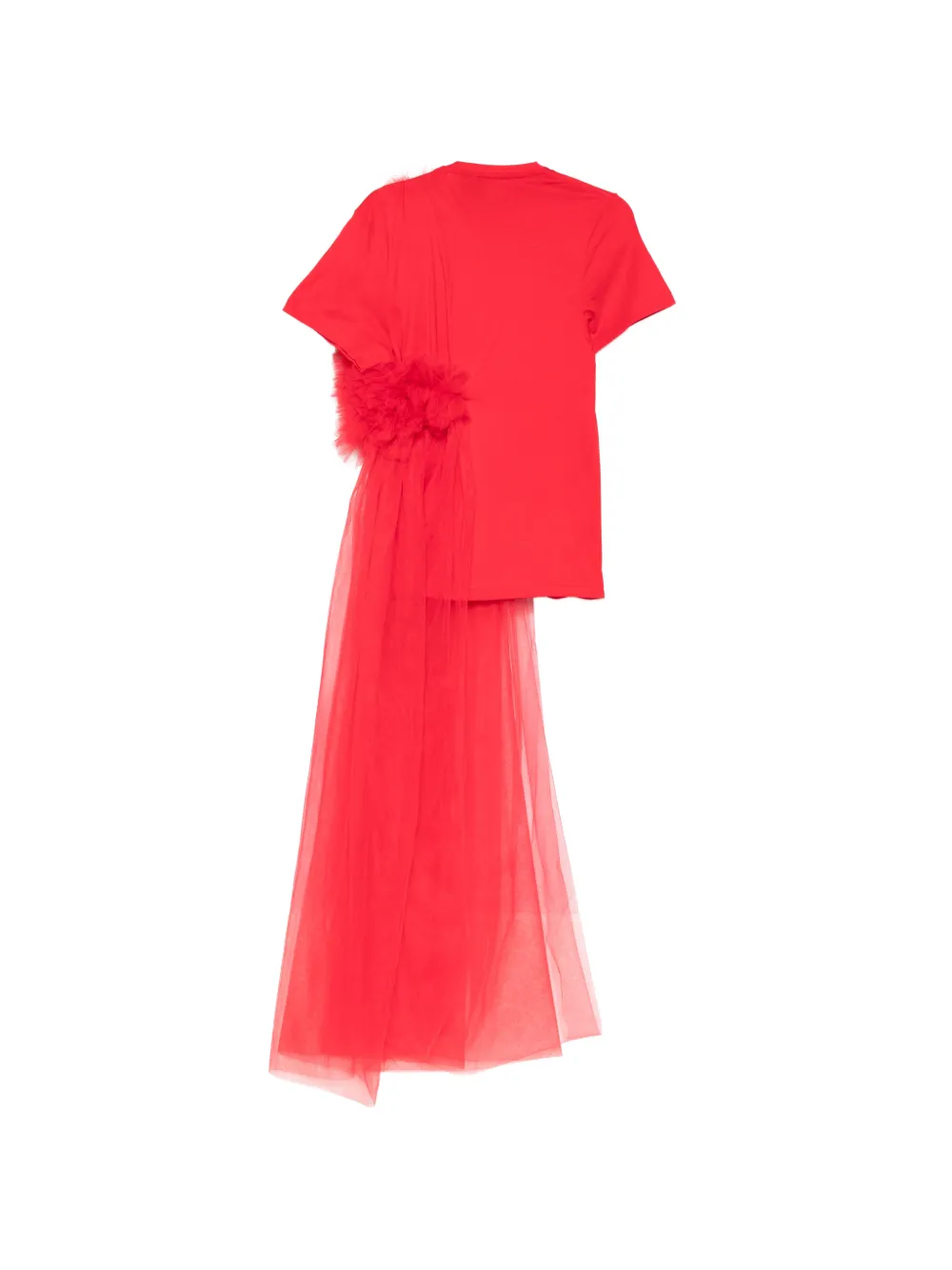  Alchemy Tulle Ruffled T-shirt - Red 