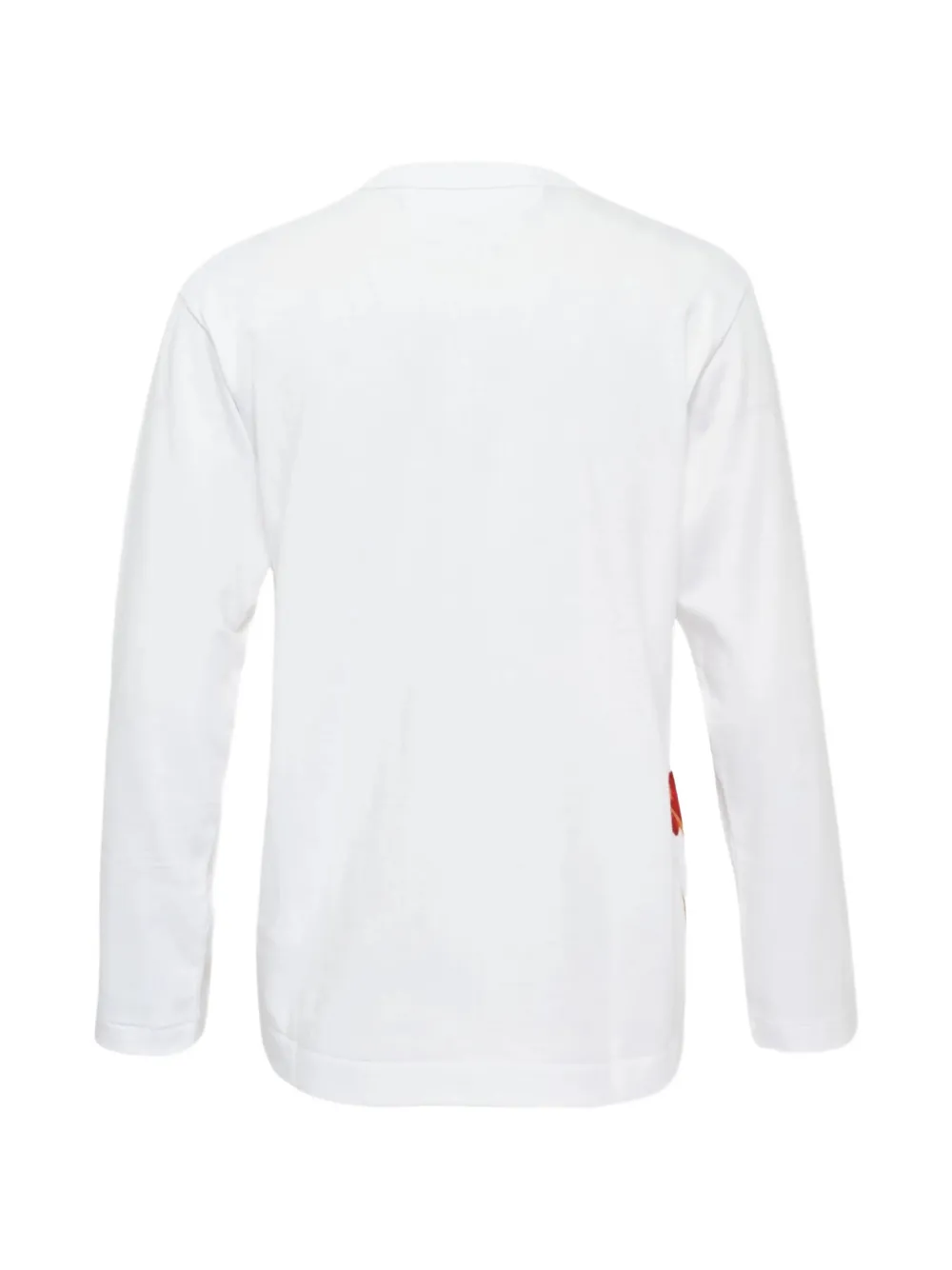 Noir Kei Ninomiya T-shirt met ronde hals en lange mouwen Wit