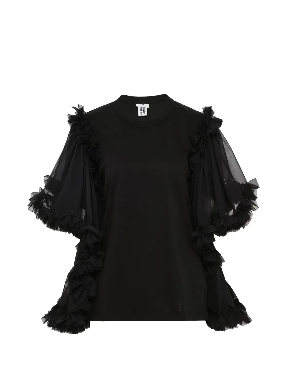 Noir Kei Ninomiya ruffled blouse - Nero