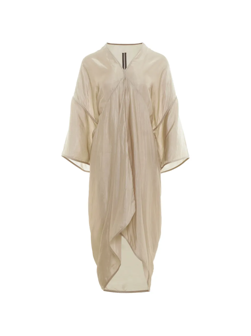 Rick Owens Tommykite draped V-neck dress - Toni neutri