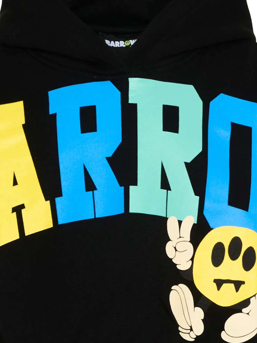 Barrow kids Hoodie met grafische print Zwart