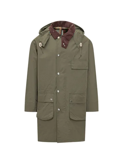 Barbour x Paul Smith hooded pocket parka