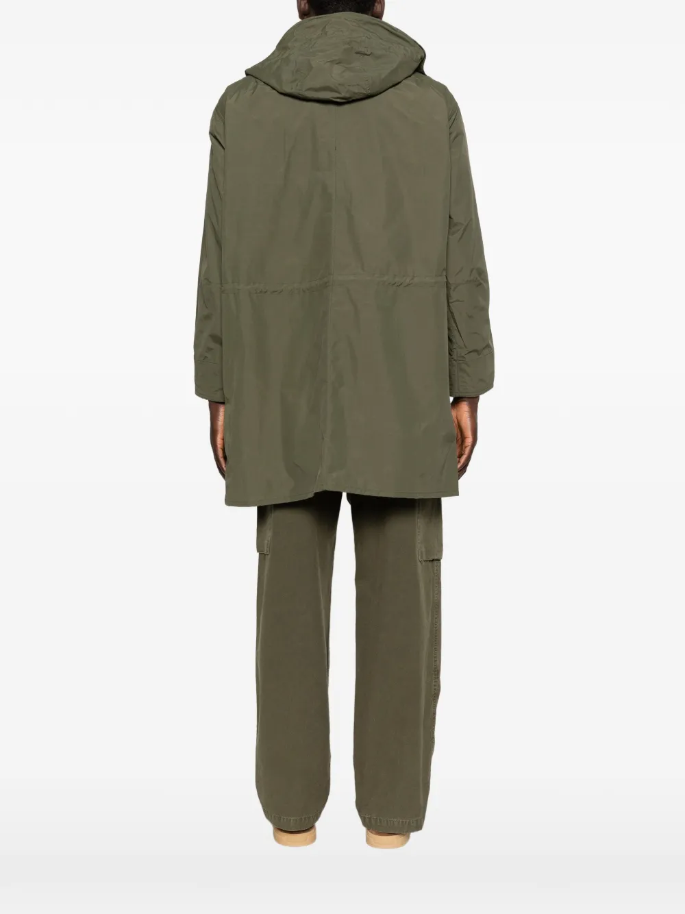 Barbour x Paul Smith jas met ribfluwelen kraag Groen
