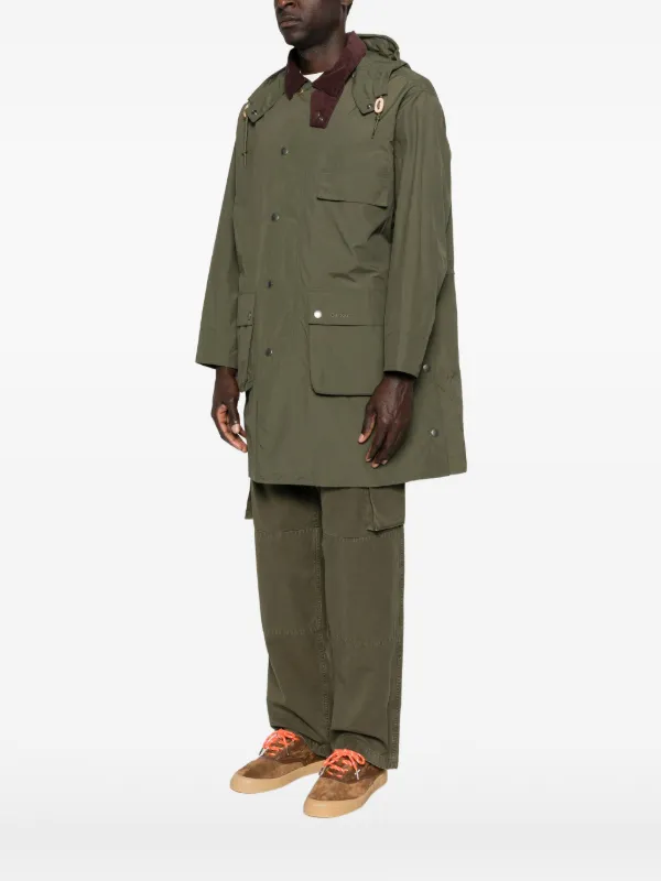 Barbour x Paul Smith Corduroy Collar Coat | Green | FARFETCH