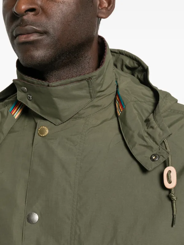 Barbour x Paul Smith Corduroy Collar Coat | Green | FARFETCH