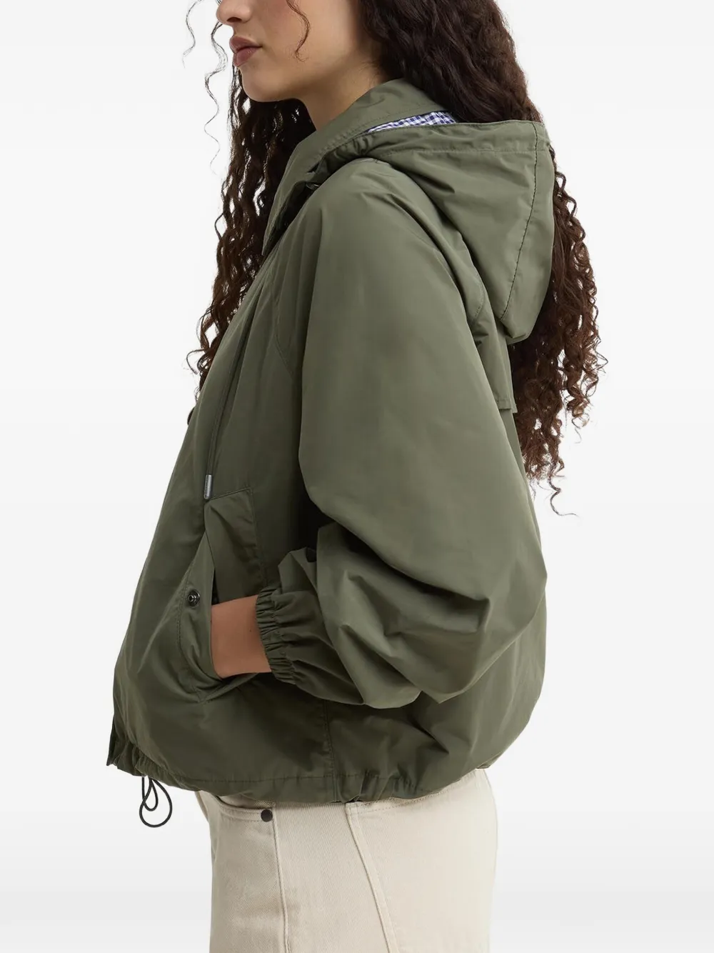 Barbour x Paul Smith jack met capuchon Groen