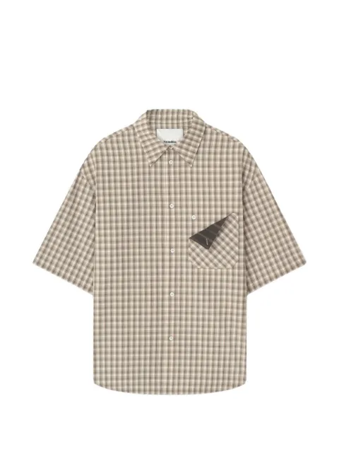 Nanushka Nahui chest-pocket checked shirt