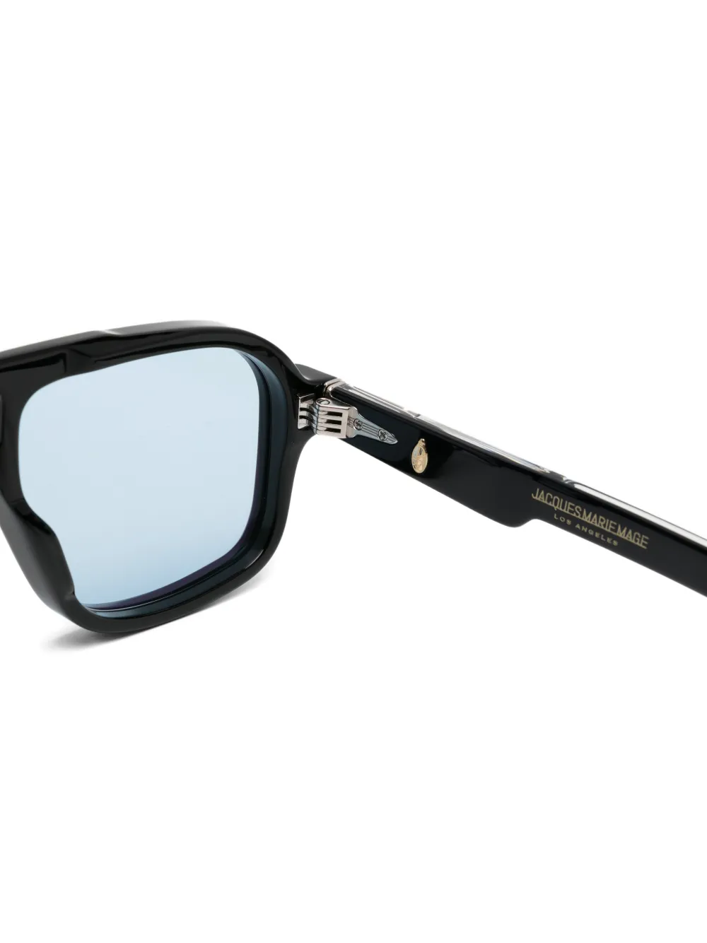  Jacques Marie Mage Browline Frame Sunglasses - Black 