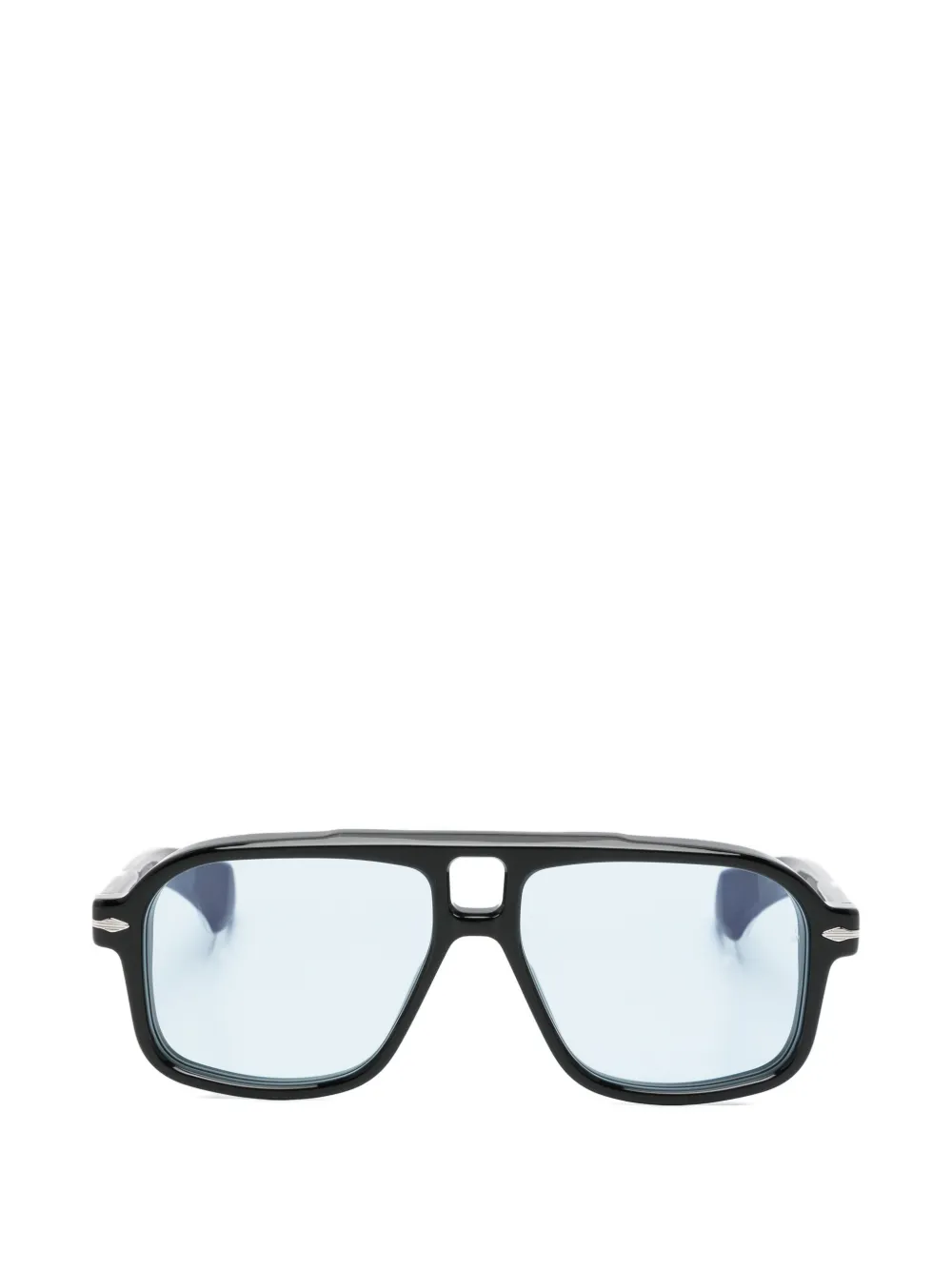 Jacques Marie Mage browline frame sunglasses - Nero
