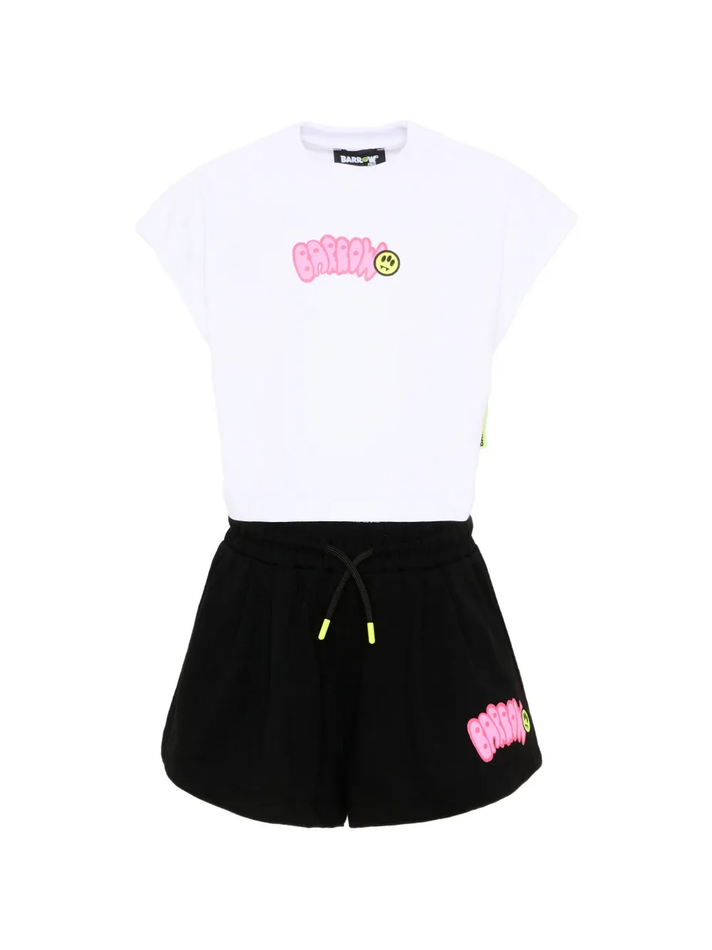 Barrow kids drawstring shorts set (set of two) - Nero