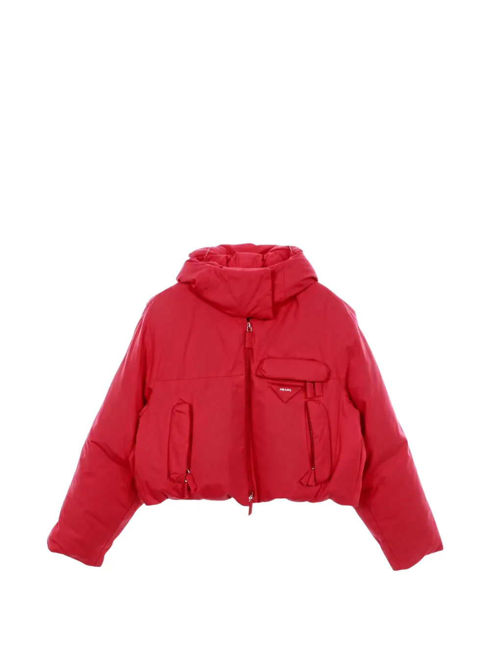 Prada Pre-Owned 2010s hooded down jacket - Rosso