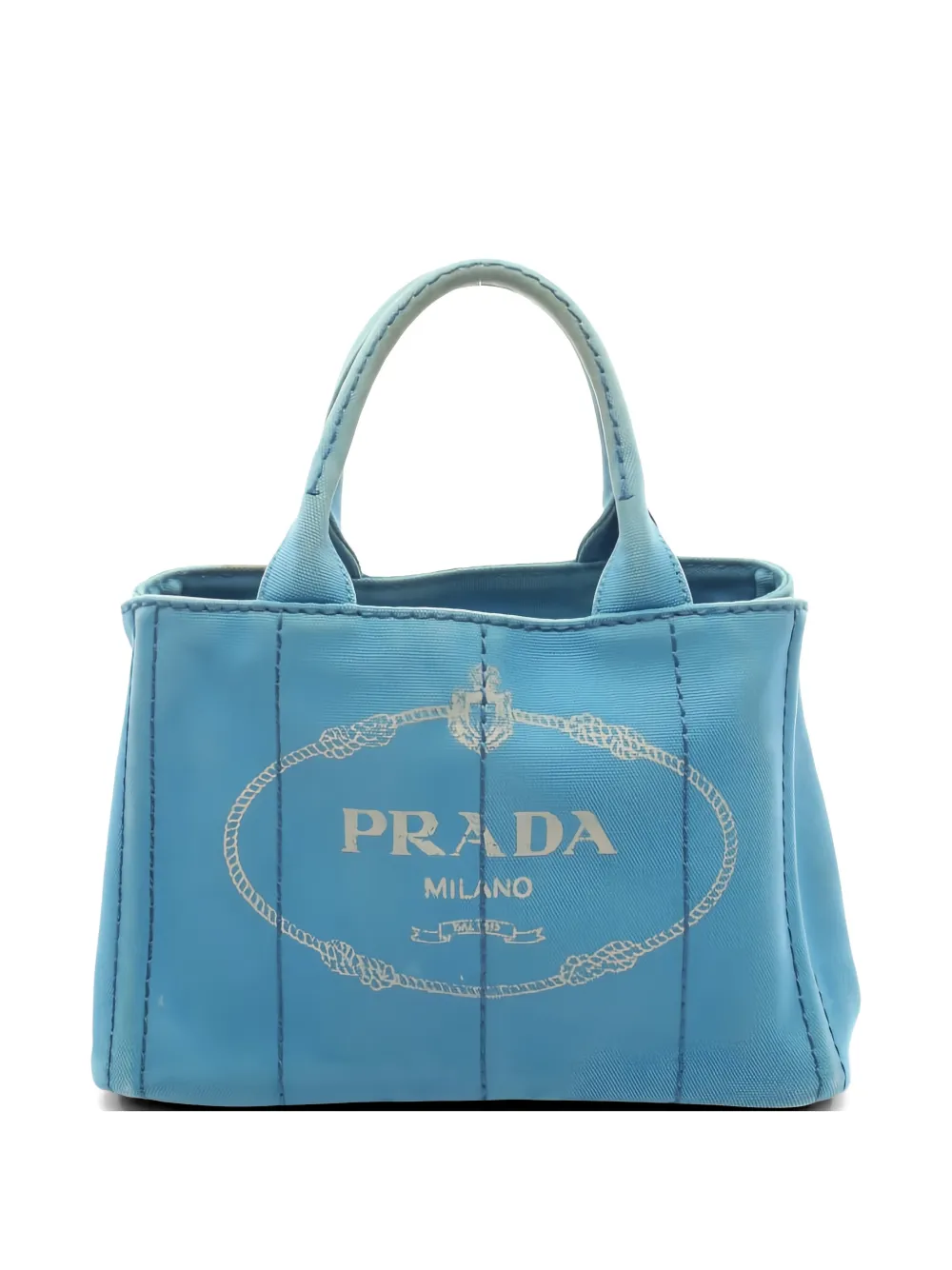 Prada Pre-Owned Borsa tote con logo anni 2000 - Blu