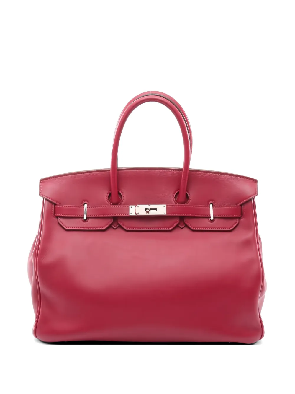 Hermès Pre-Owned 2011 35 Birkin leather handbag - Rosso