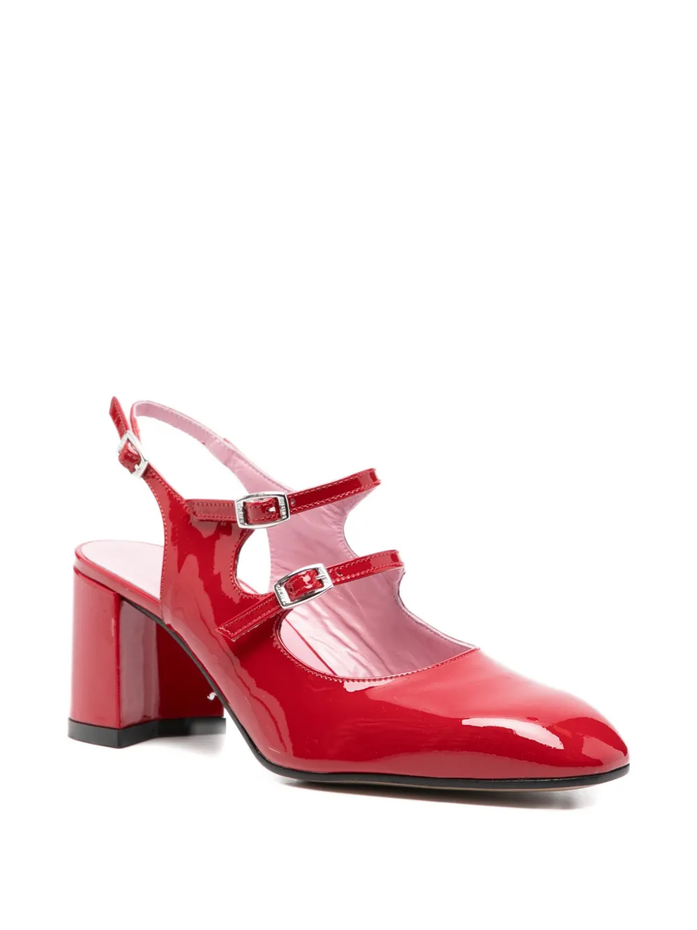 Carel Paris Banana pumps met gesp Rood