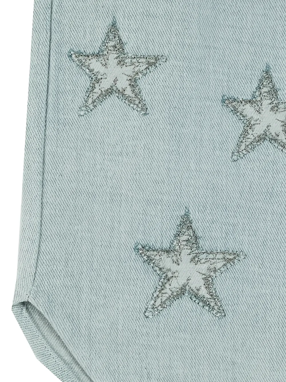 Donsje Spijkerbroek met sterrenprint Blauw