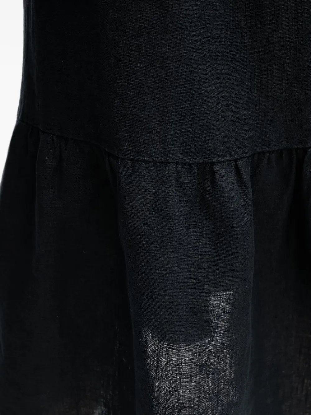 DKNY ruffled drawstring skirt Zwart