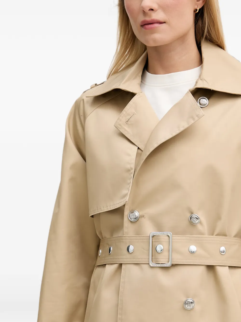 DKNY Trenchcoat met ceintuur Beige