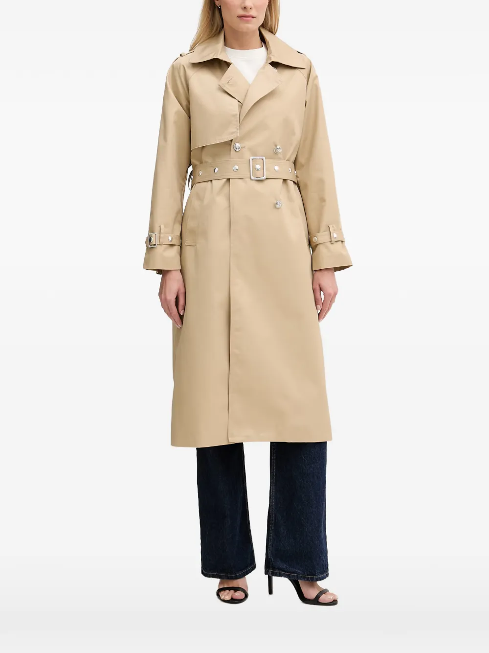 DKNY Trenchcoat mit Gürtel - Nude