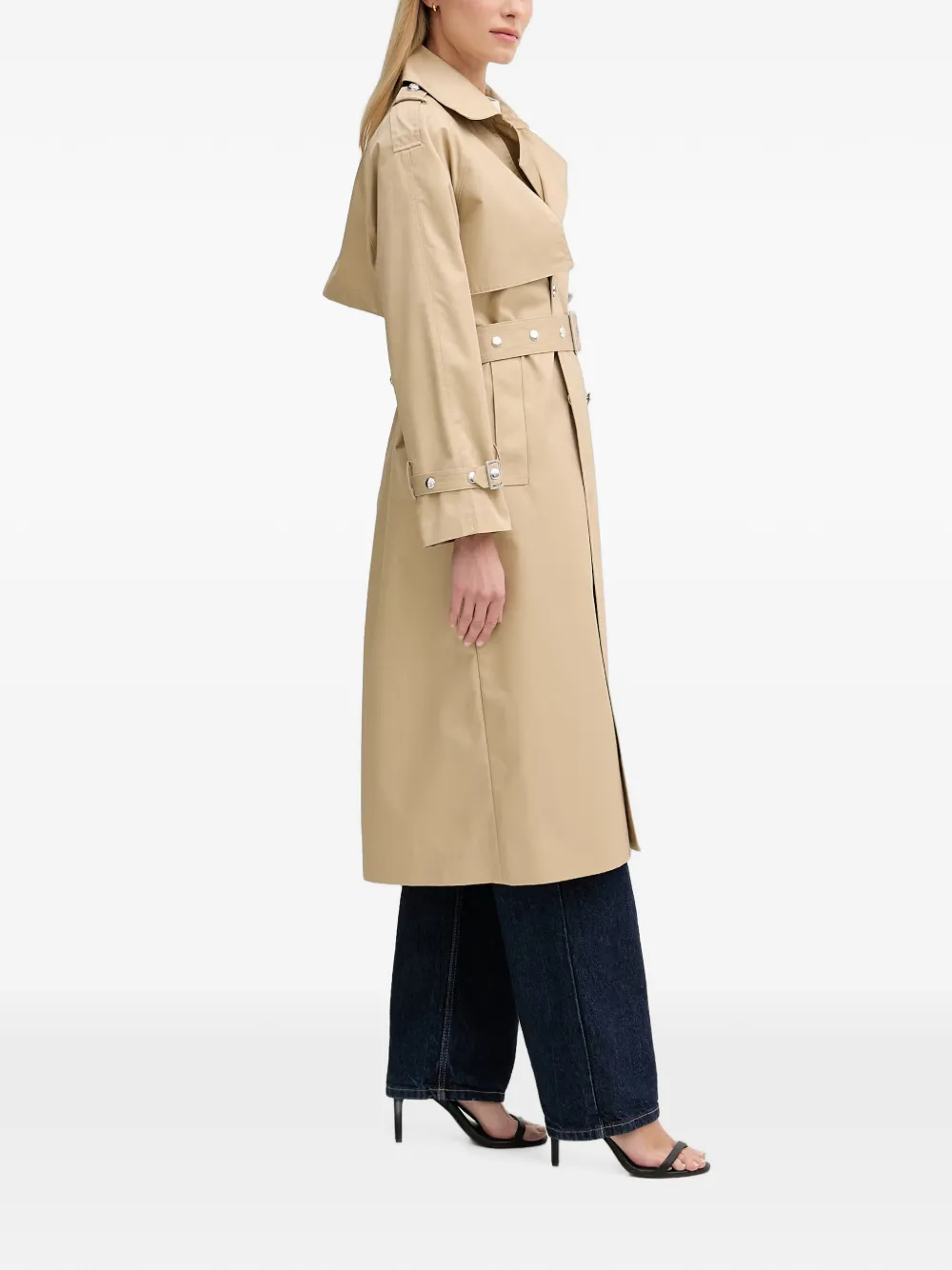 DKNY Trenchcoat met ceintuur Beige