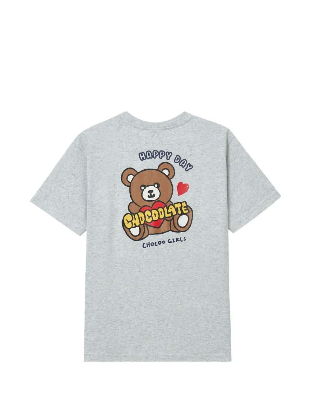  Chocoolate Bear-print T-shirt - Grey 