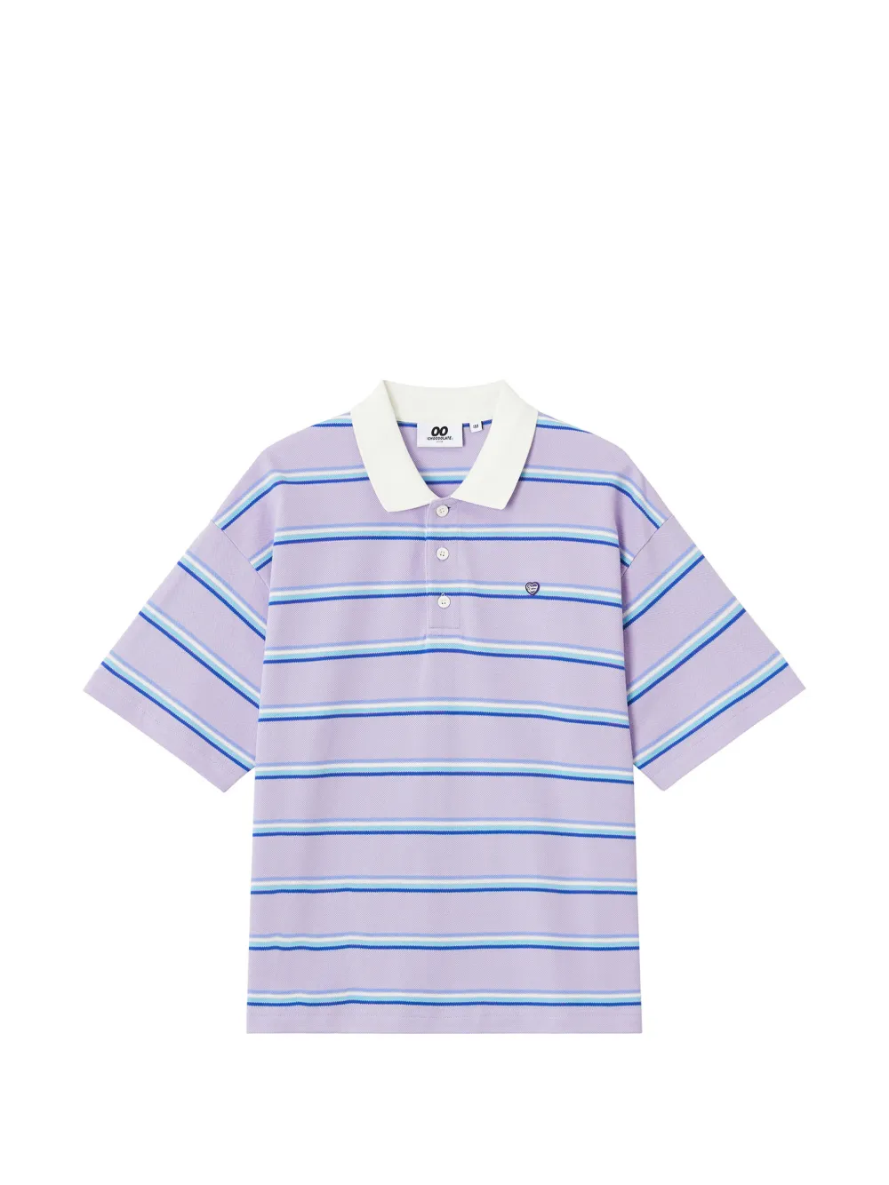 CHOCOOLATE stripe-pattern polo shirt - Viola
