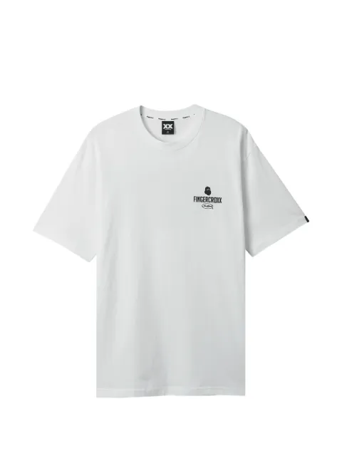 FINGERCROXX logo-print T-shirt