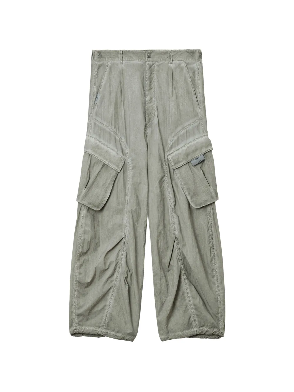 izzue wide-leg cargo trousers - Verde