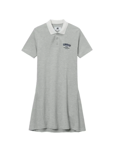 CHOCOOLATE vestido tipo polo corto acampanado