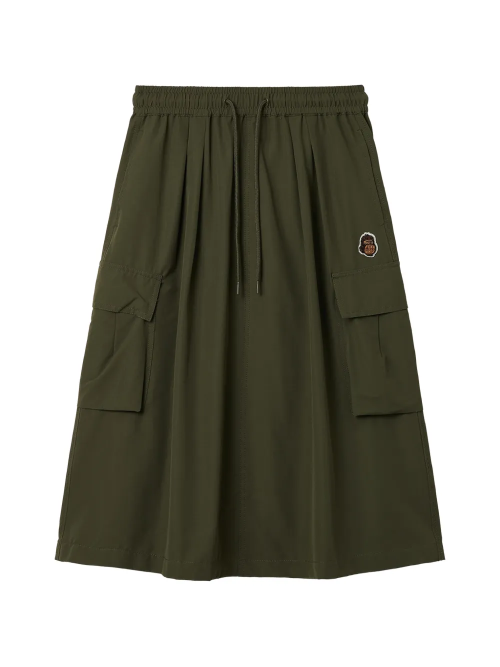 FINGERCROXX drawstring A-line skirt - Verde